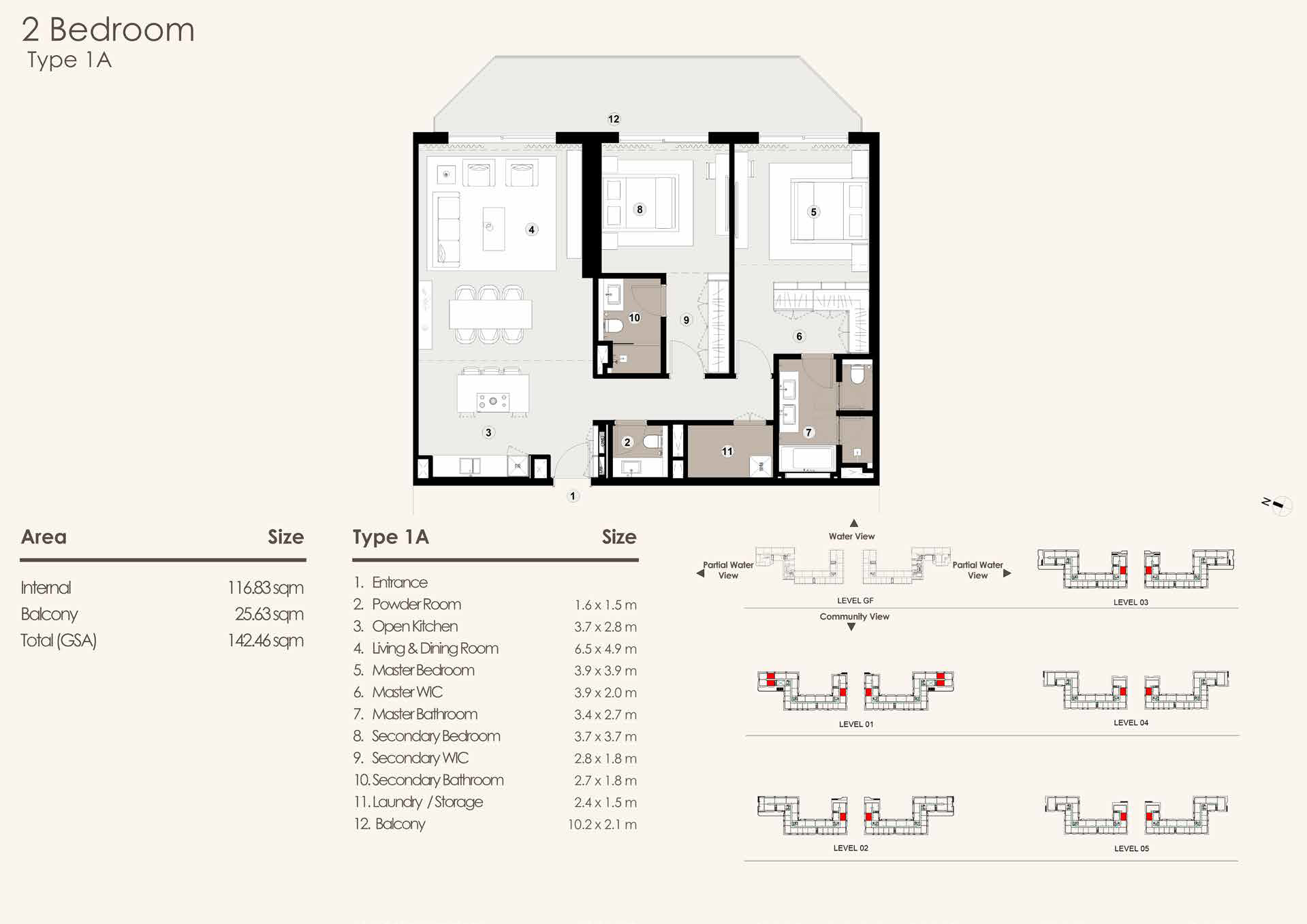 2 Bedroom Floor Plan