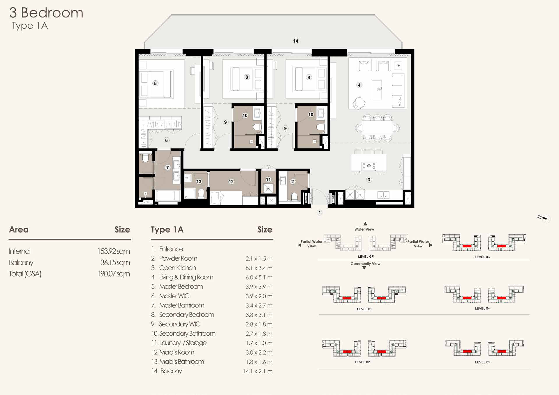 3 Bedroom Floor Plan