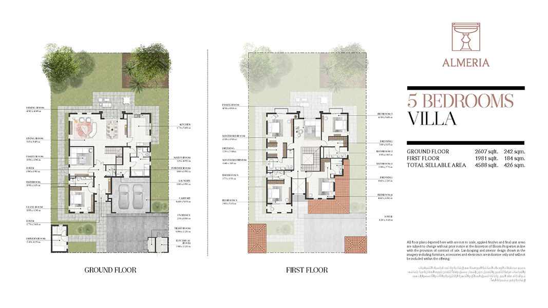 5 Bedroom Floor Plan