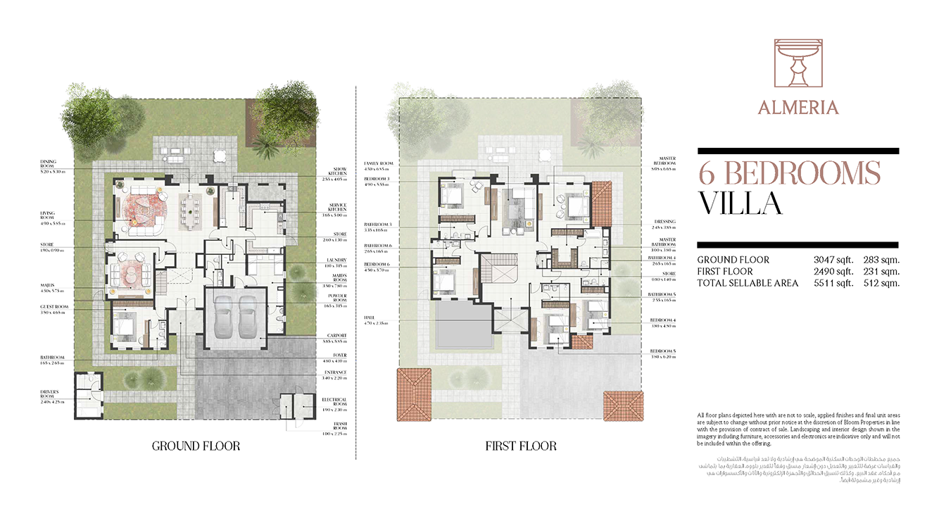 6 Bedroom Floor Plan