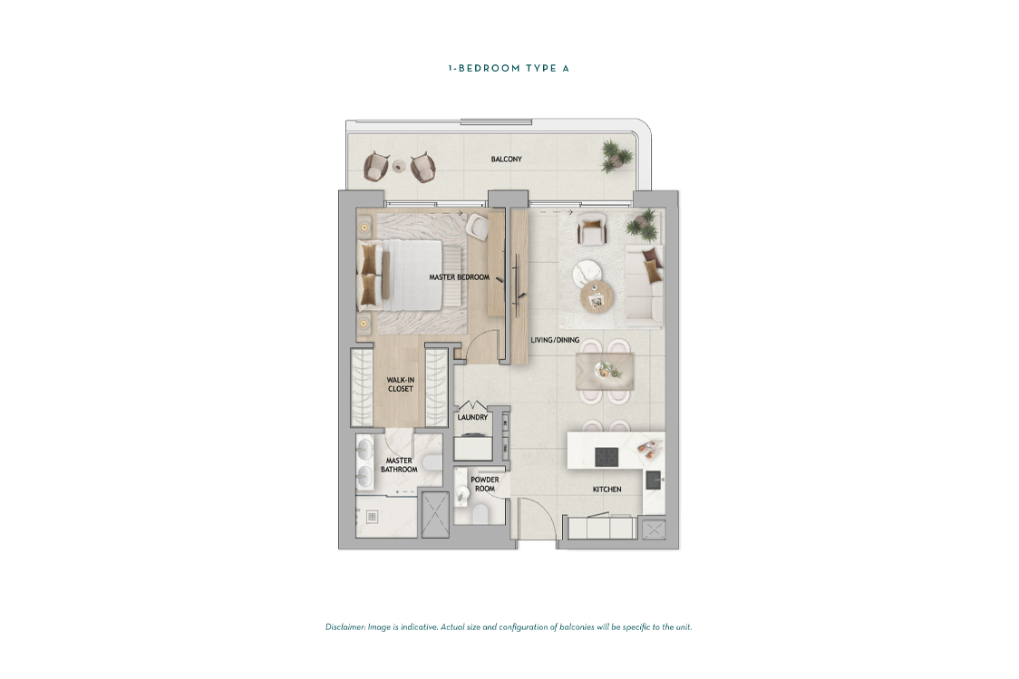 1 Bedroom Floor Plan
