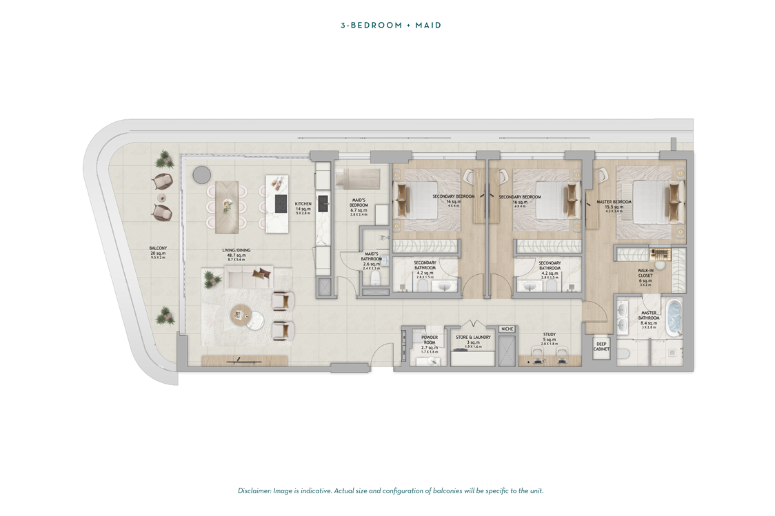 3 Bedroom Floor Plan
