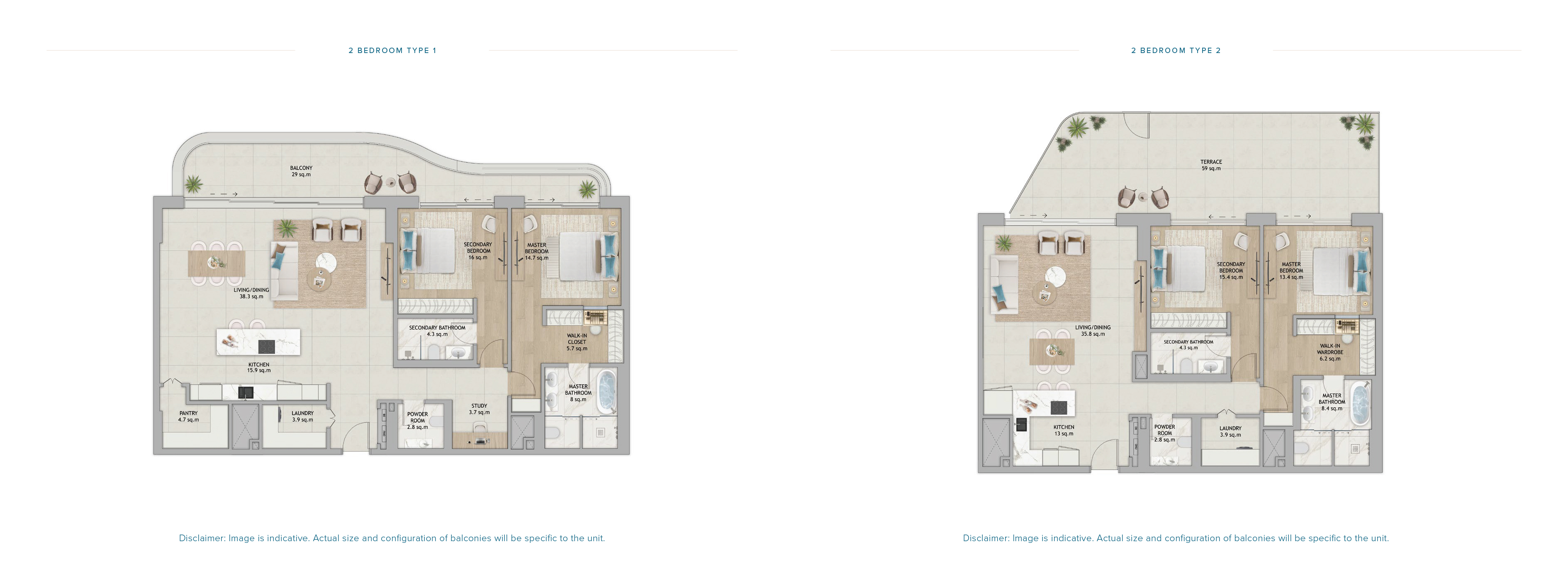2 Bedroom Floor Plan