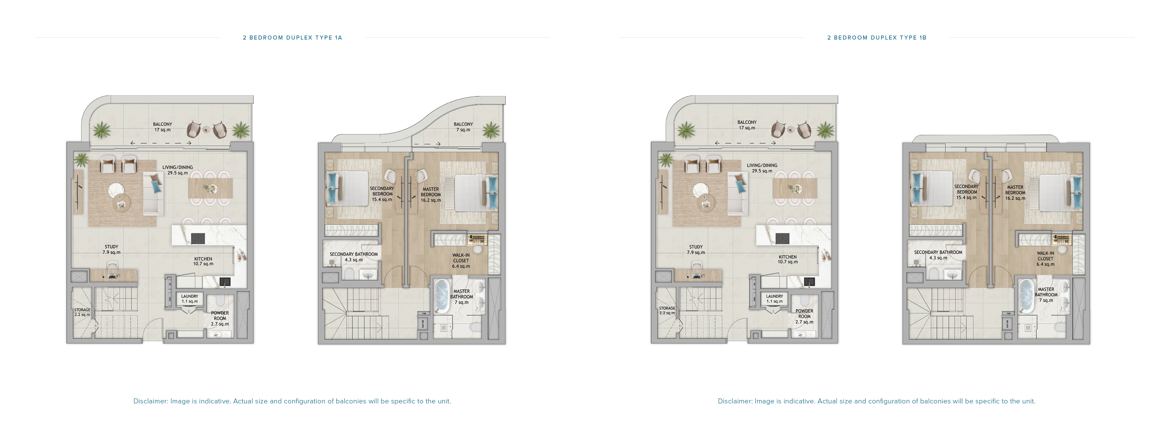 2 Bedroom Duplex Floor Plan