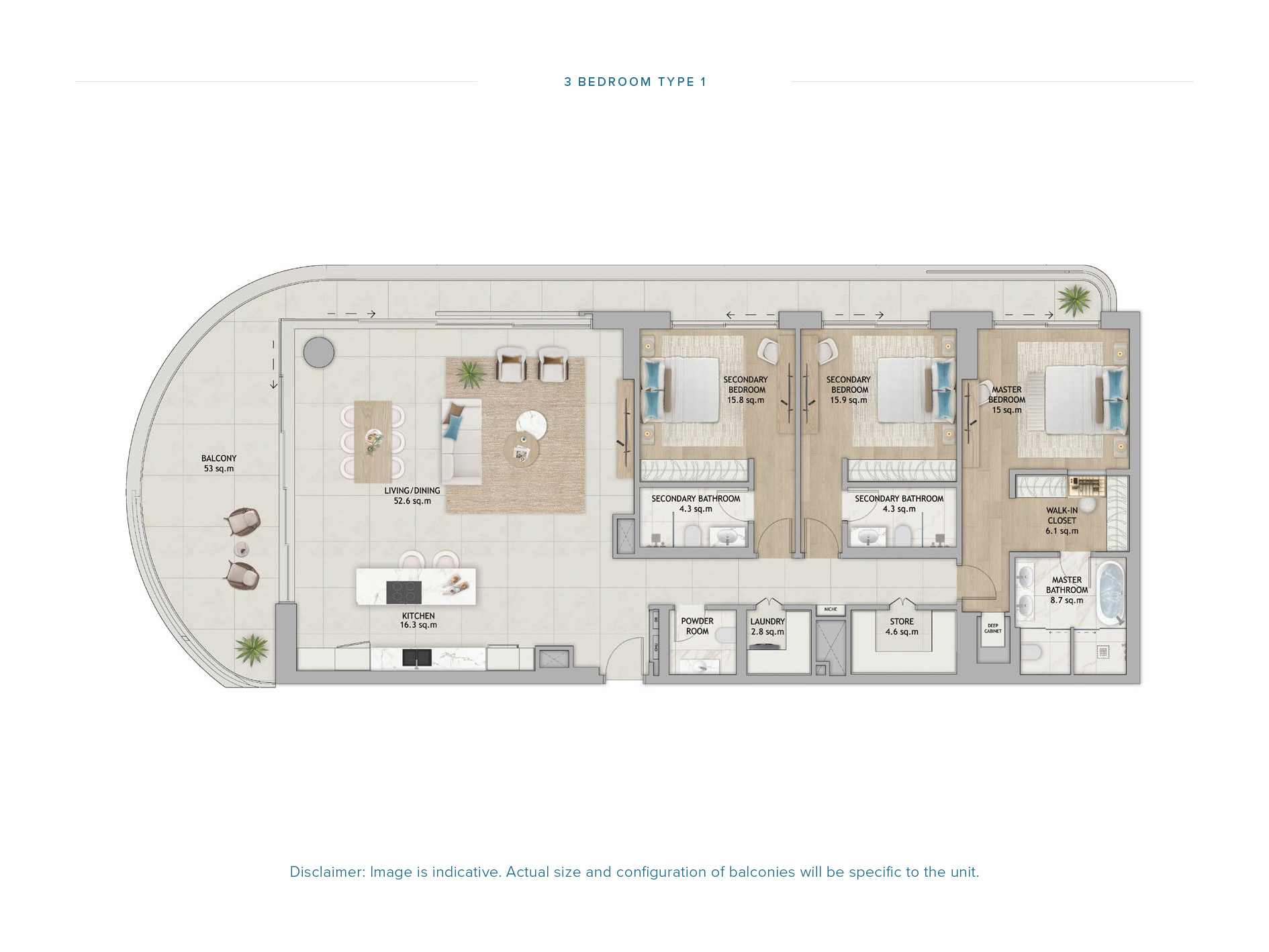 3 Bedroom Floor Plan