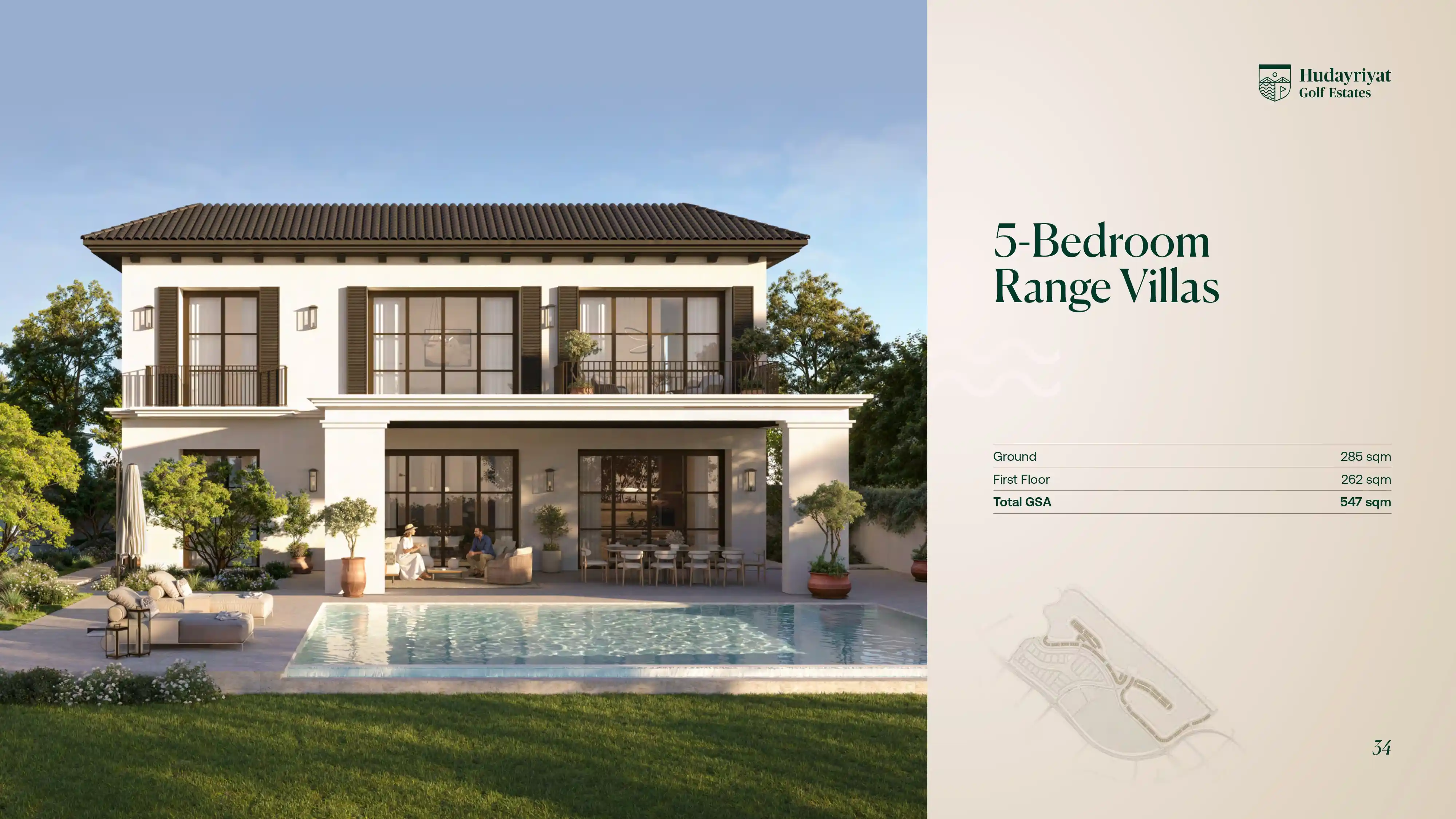 5 Bedroom Range Villa Floor Plan