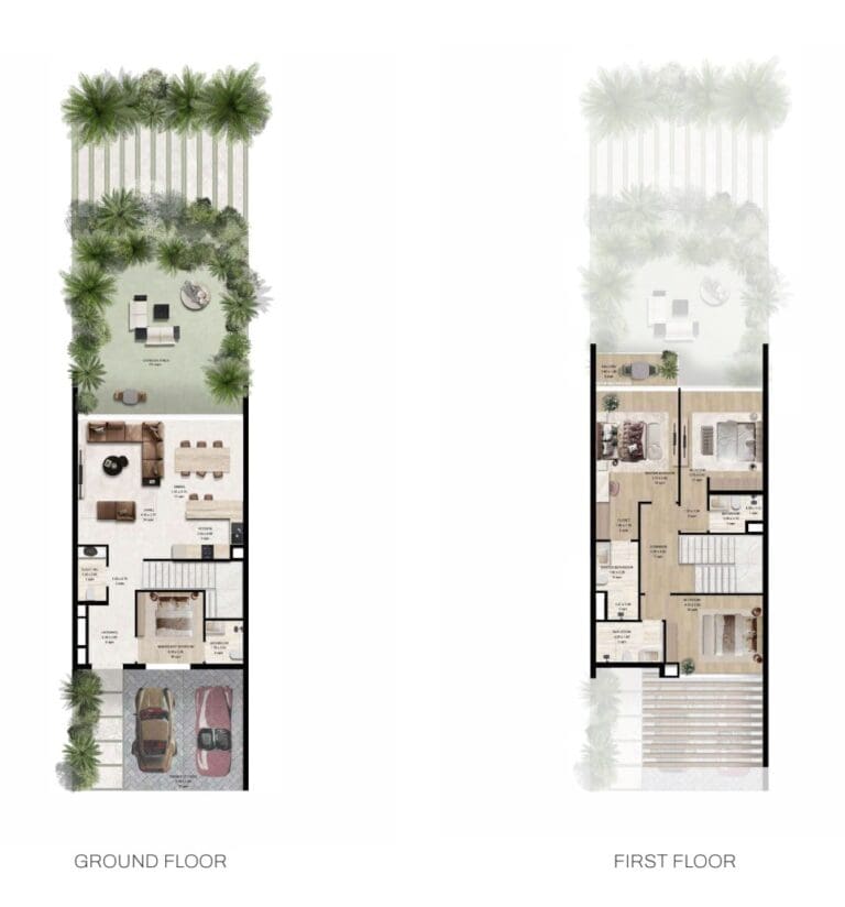 3 Bedroom Apartment / Townhouse Floor Plan