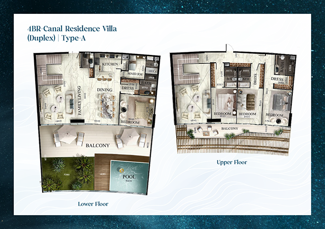 4 Bedroom Duplex Floor Plan