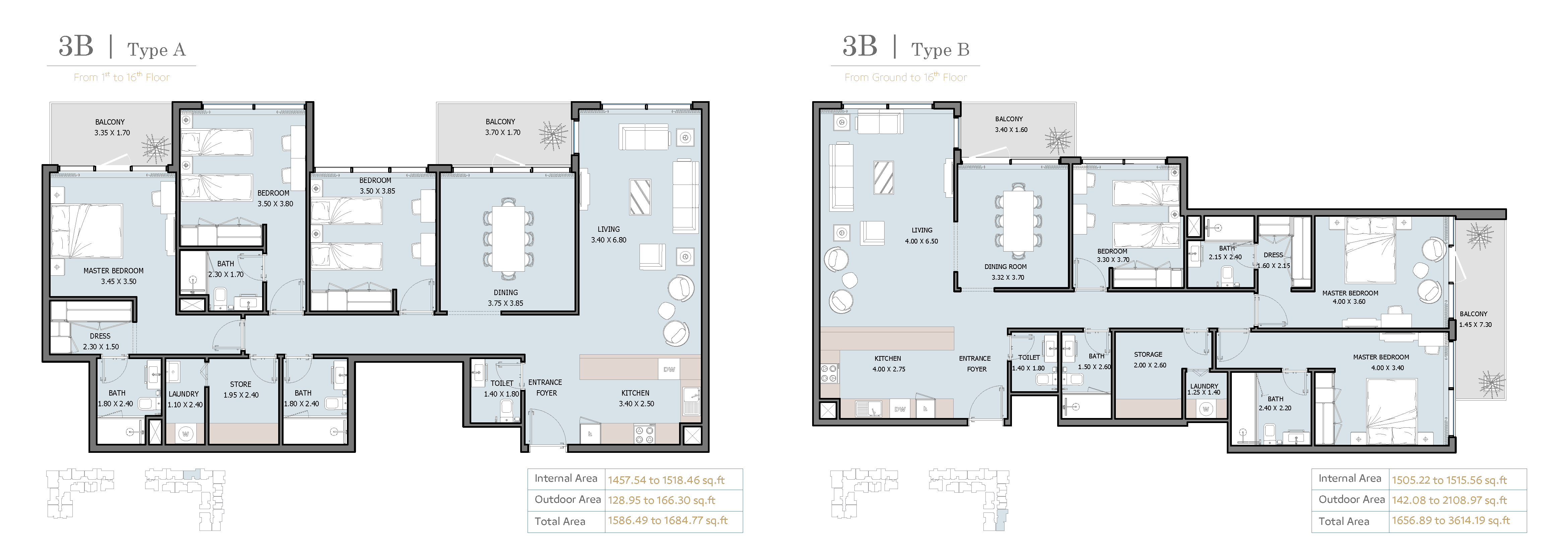 3 Bedroom Floor Plan