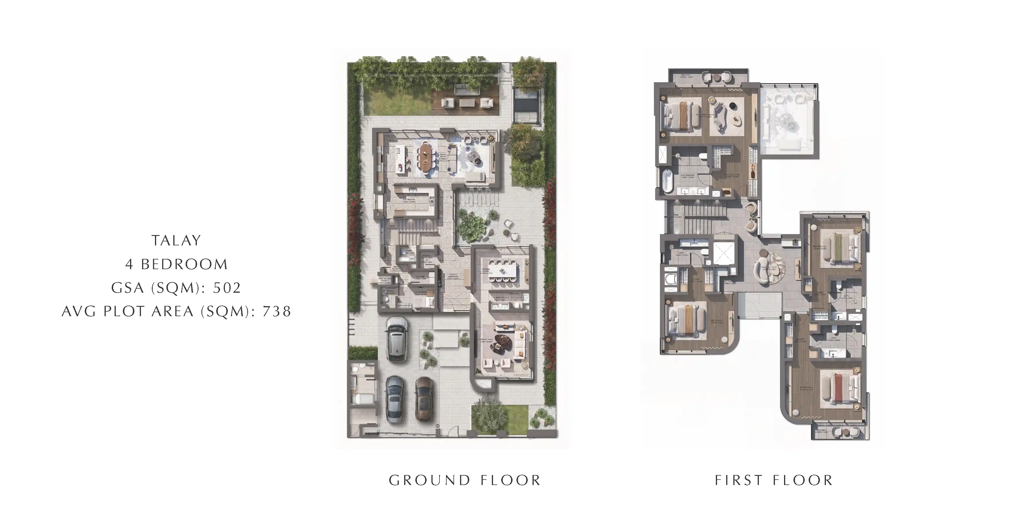4 Bedroom (Talay) Floor Plan