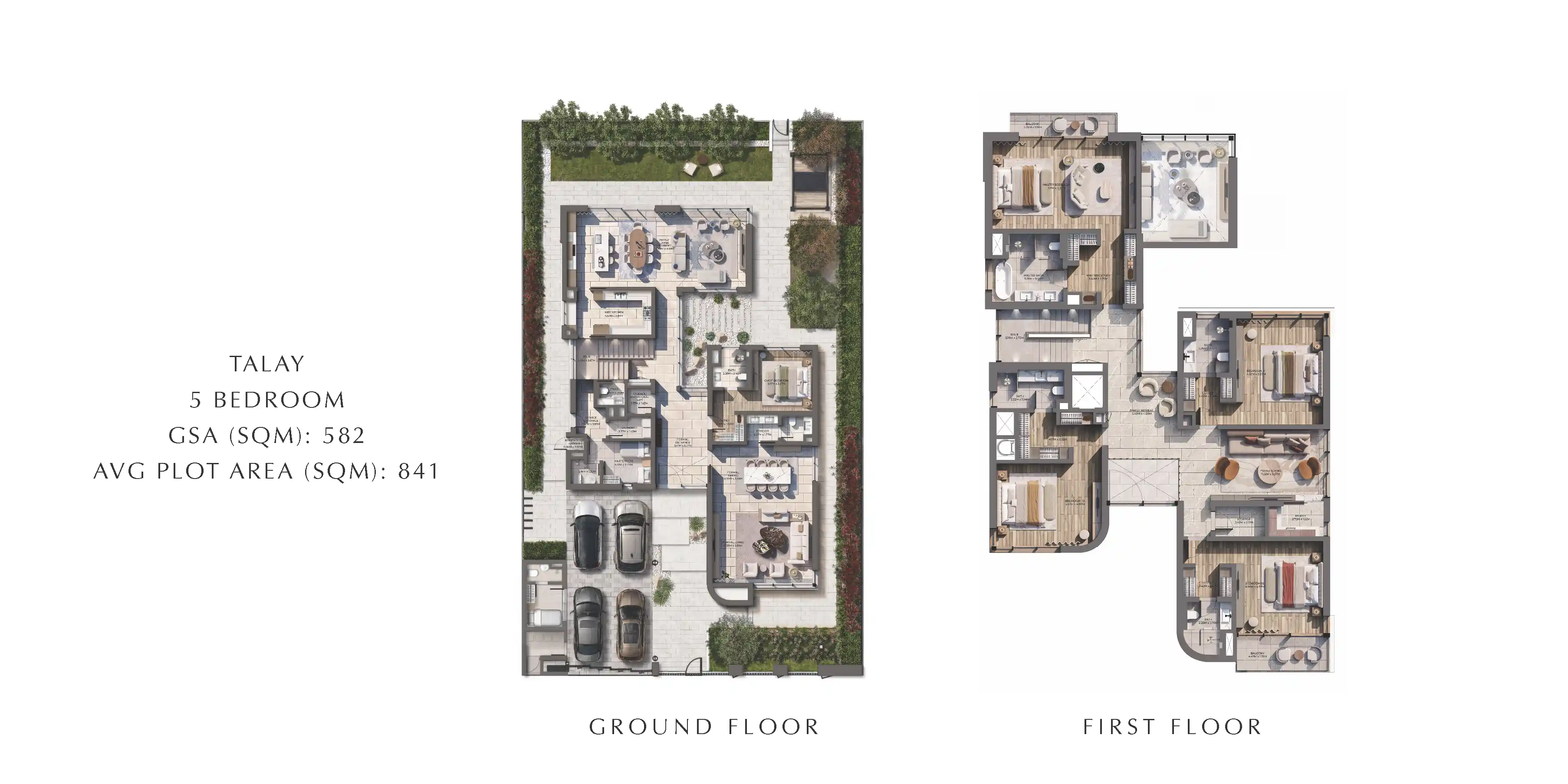 5 Bedroom (Talay) Floor Plan