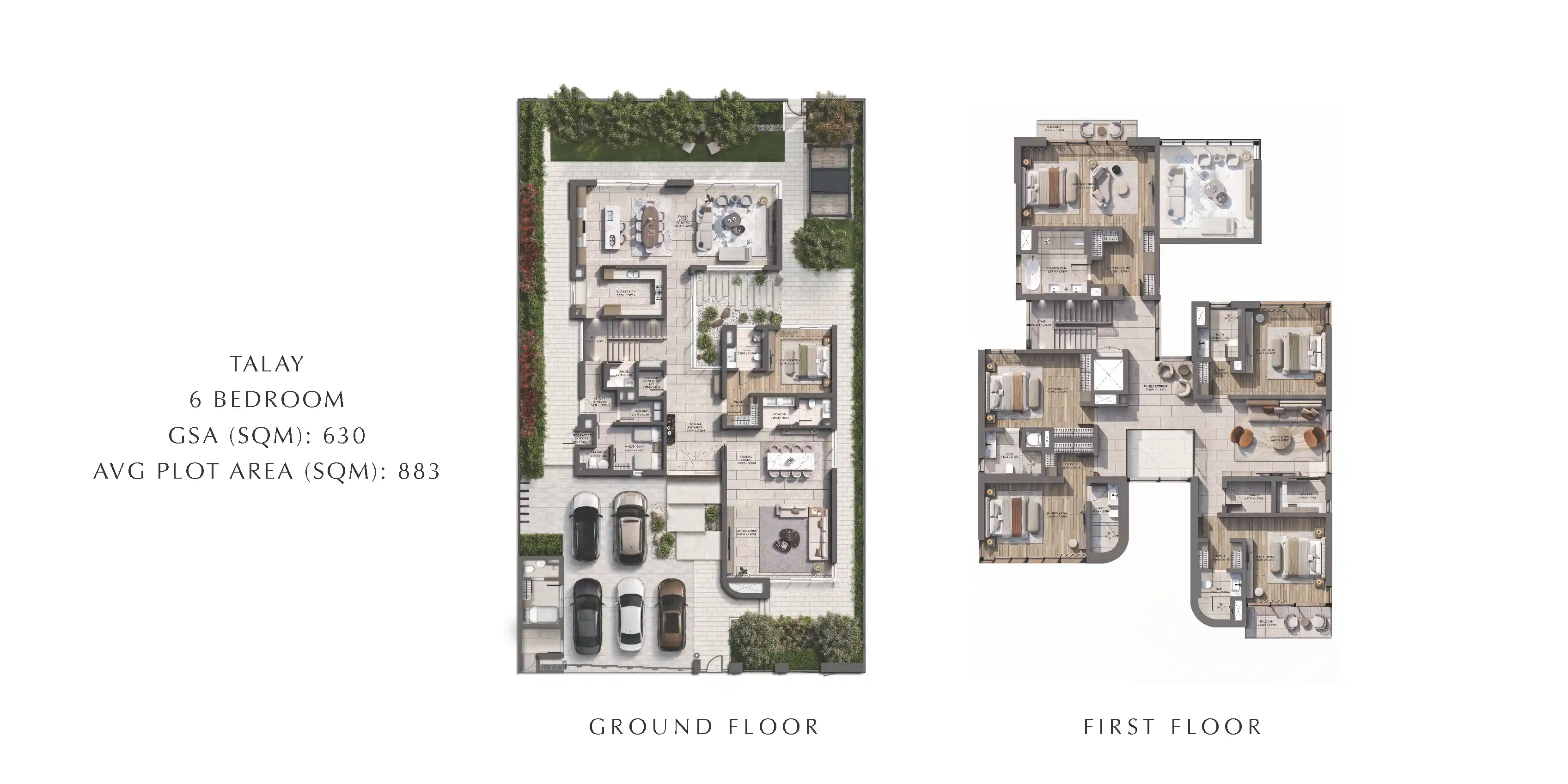 6 Bedroom (Talay) Floor Plan