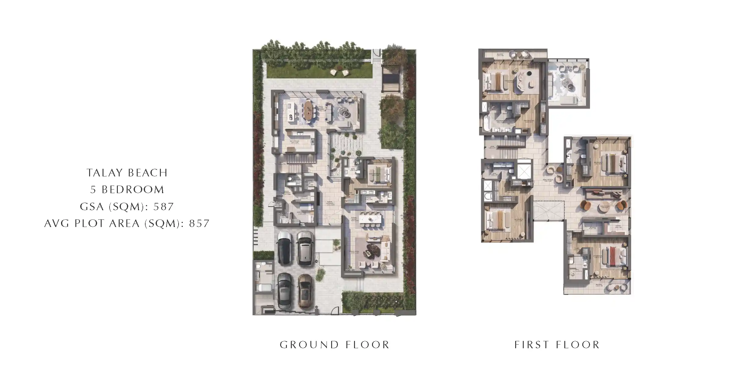 5 Bedroom Villa (Talay Beach) Floor Plan