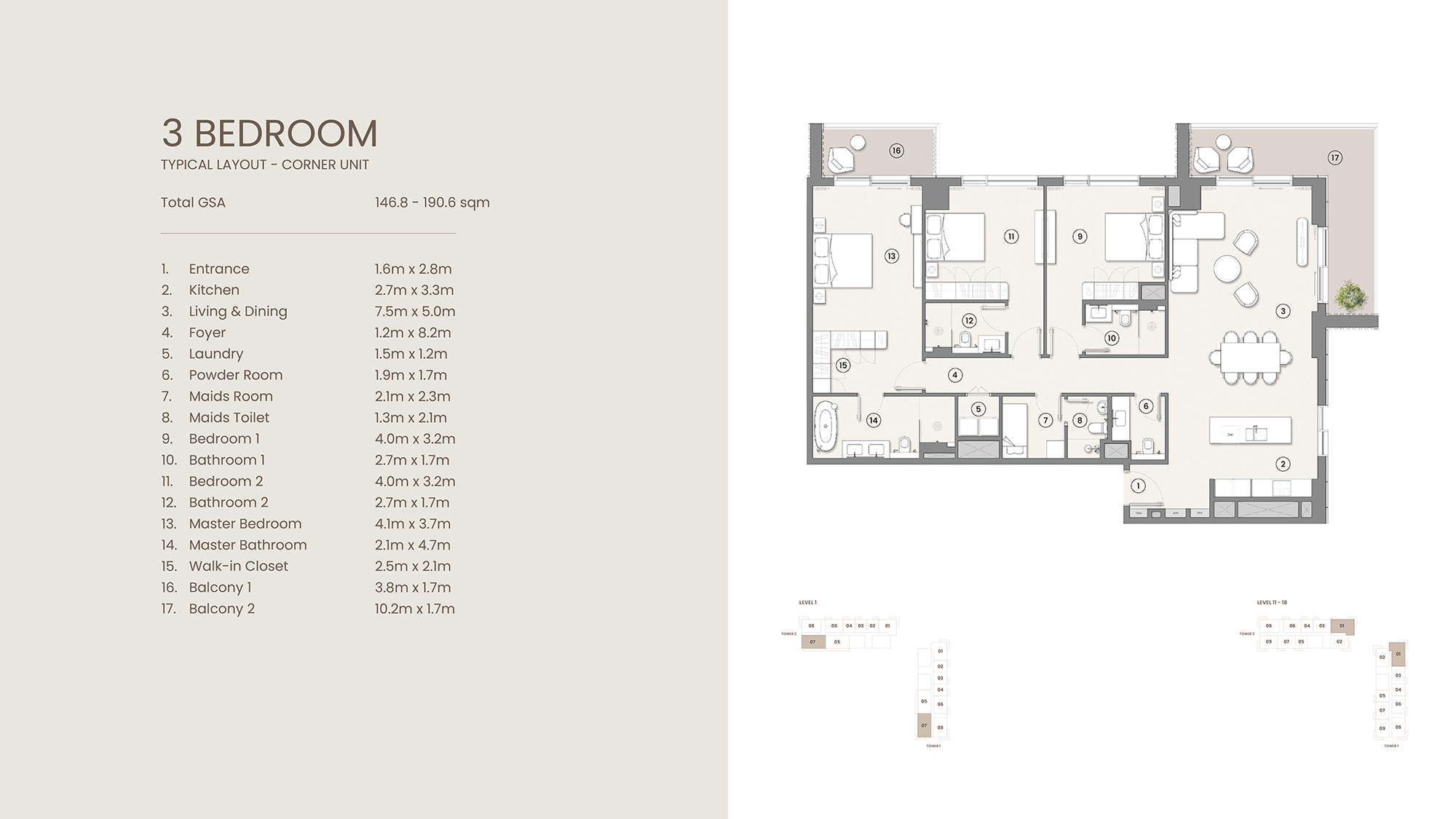 3 Bedroom Floor Plan